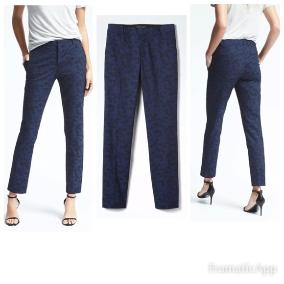 Banana Republic Pants - Banana Republic Ryan-Fit Slim  Camo Floral Pant,